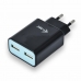 USB Lādētājs Sienas i-Tec CHARGER2A4B Melns