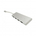 Hub USB C CoolBox COO-HUC4U3 Aluminio Blanco