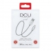USB charger cable Lightning  iPhone DCU Silver 1 m