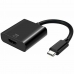 Cable USB-C a HDMI Aisens Conversor USB-C a HDMI 4k@60Hz, USB-C/M-HDMI/H, Negro, 15cm 4K