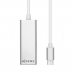 Adaptér USB na Ethernet Aisens A109-0341 Striebristý 15 cm