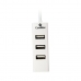 3-porttinen USB-hubi CoolBox HUBCOO190 Valkoinen