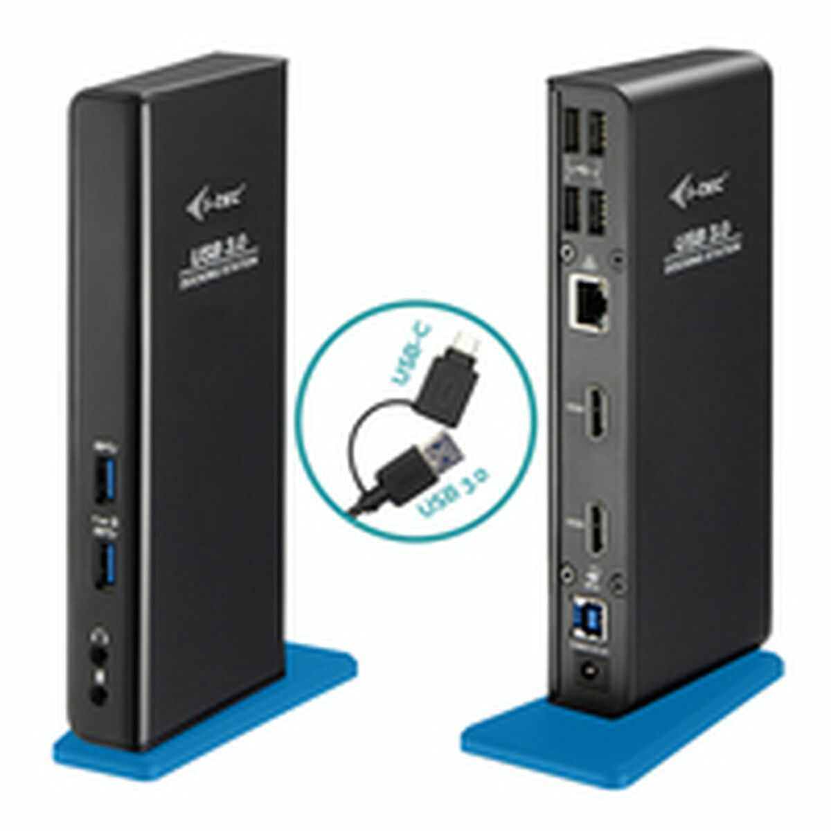 Docking-station i-Tec U3DUALHDMIDOCK Sort