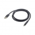 Câble USB 2.0 A vers USB B GEMBIRD CCP-USB2-AMCM-6 Noir 1,8 m