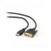 Кабель HDMI—DVI GEMBIRD CC-HDMI-DVI-6 1,8 m Чёрный