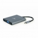 Hub USB-C GEMBIRD A-CM-COMBO6-01 Cinzento 60 W