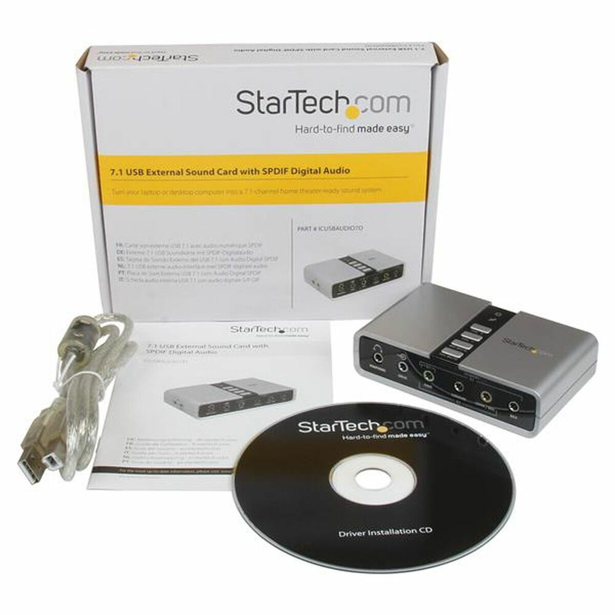 Carte Son Startech ICUSBAUDIO7D
