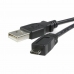 Универсальный кабель USB-MicroUSB Startech UUSBHAUB2M Чёрный