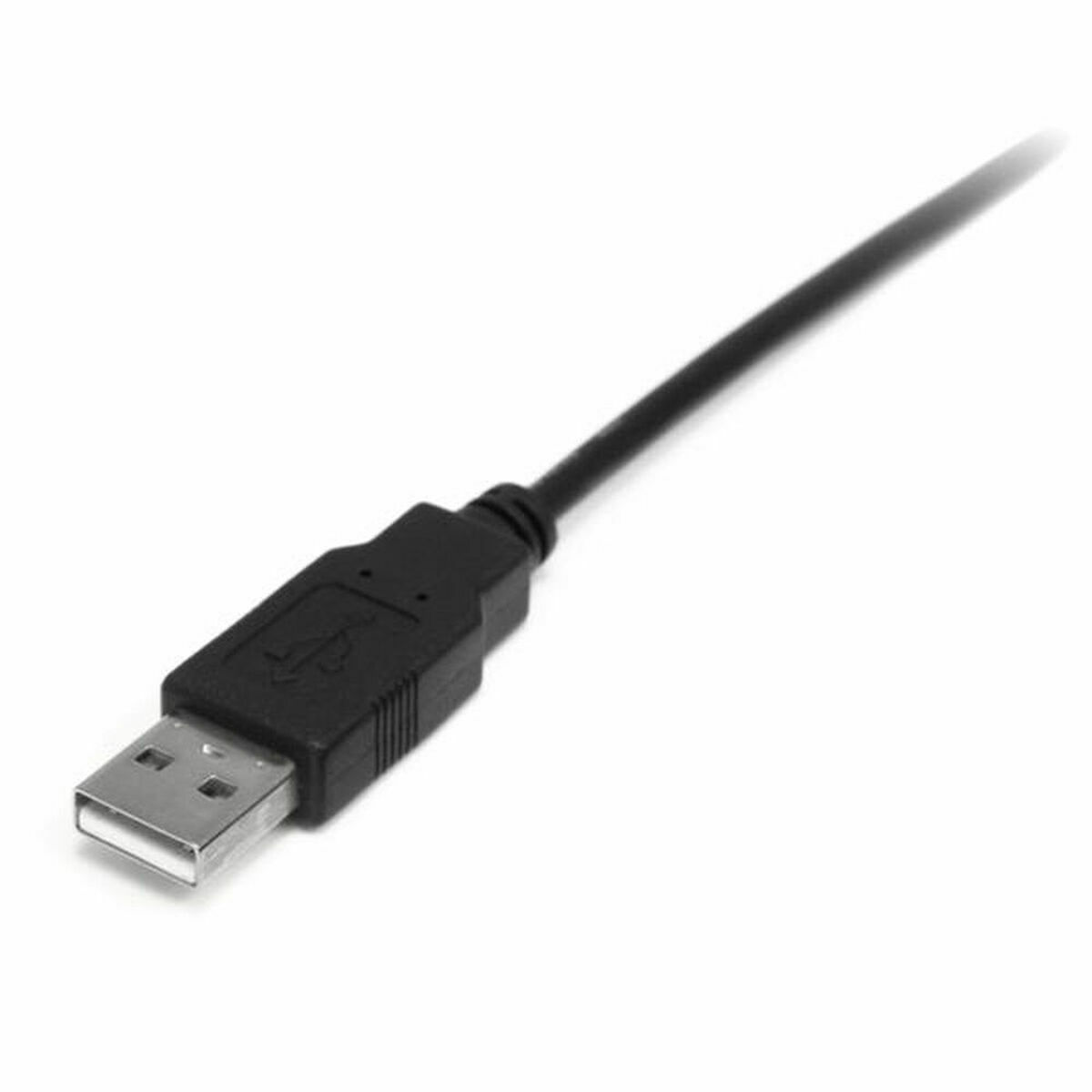 USB A til USB B-kabel Startech USB2HABM1M Sort