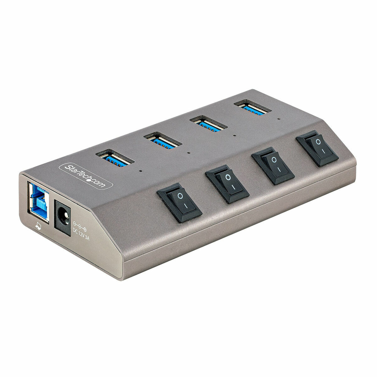 Hub USB Startech 5G4AIBS-USB-HUB-EU Grigio