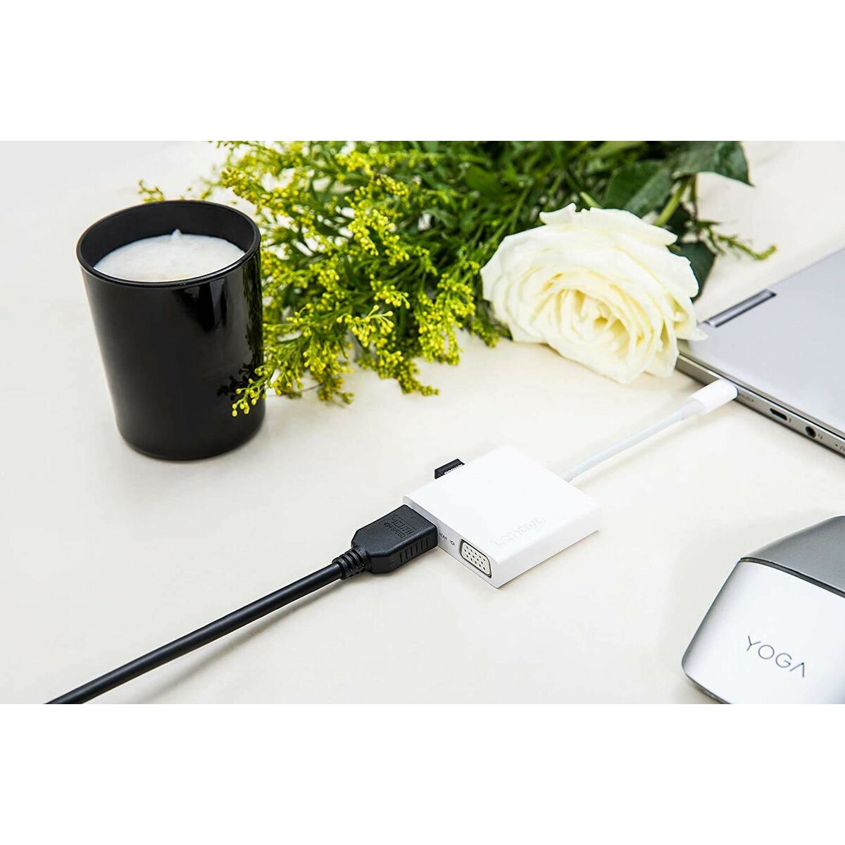 Hub USB Lenovo GX90T33021 Blanc