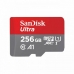 Mikro SD Speicherkarte mit Adapter SanDisk Ultra 256 GB