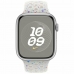 Chytré hodinky Apple Watch Nike Sport 45 mm M/L Biela Striebristý