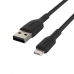 Kabel iz USB v Lightning Belkin CAA002BT2MBK 2 m Črna