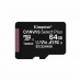 Mikro SD atminties kortelė su adapteriu Kingston SDCS2/64GBSP 64GB