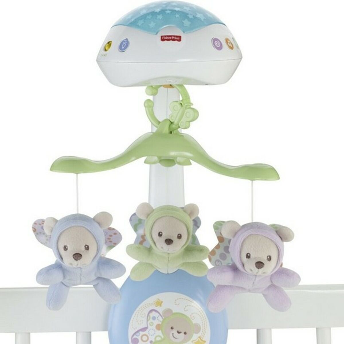 Mobil Proiector Fisher Price Alb Multicolor Plastic