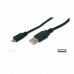 Kabel Micro USB Digitus A/micro-B, 3m Črna 3 m