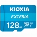 Micro SD Memory Card with Adaptor Kioxia Exceria UHS-I Class 10 Blue 128 GB