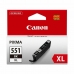 Cartucho Compatível Canon CLI-551BK XL IP7250/MG5450 Preto