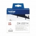 Nastro a lunghezza continua di carta termica Brother DK-22214 12 x 30,48 mm Bianco Nero Nero/Bianco