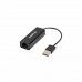 Adapter USB 2.0 na Red RJ45 Lanberg NC-0100-01