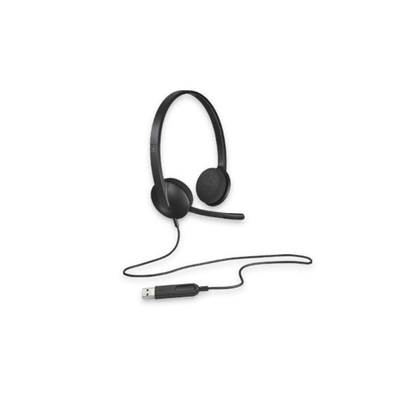 Auricolari con Microfono Logitech H340 Nero