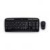 Клавиатура и беспроводная мышь Logitech MK330 Чёрный Испанская Qwerty