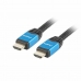 HDMI Cable Lanberg CA-HDMI-20CU-0010-BL 4K Ultra HD Black 1 m