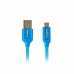 Kábel USB na micro USB Lanberg CA-USBM-20CU-0018-BL Modrá 1,8 m