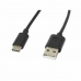 USB A till USB C Kabel Lanberg CA-USBO-10CC-0018-BK Svart 1,8 m