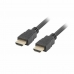 HDMI Cable Lanberg CA-HDMI-10CC-0100-BK 4K Ultra HD Black 10 m