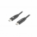 Kabel USB C Lanberg CA-CMCM-40CU-0018-BK 1,8 m Schwarz