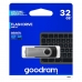 USB-stik GoodRam UTS2 5 MB/s-20 MB/s Sort Sølvfarvet 32 GB