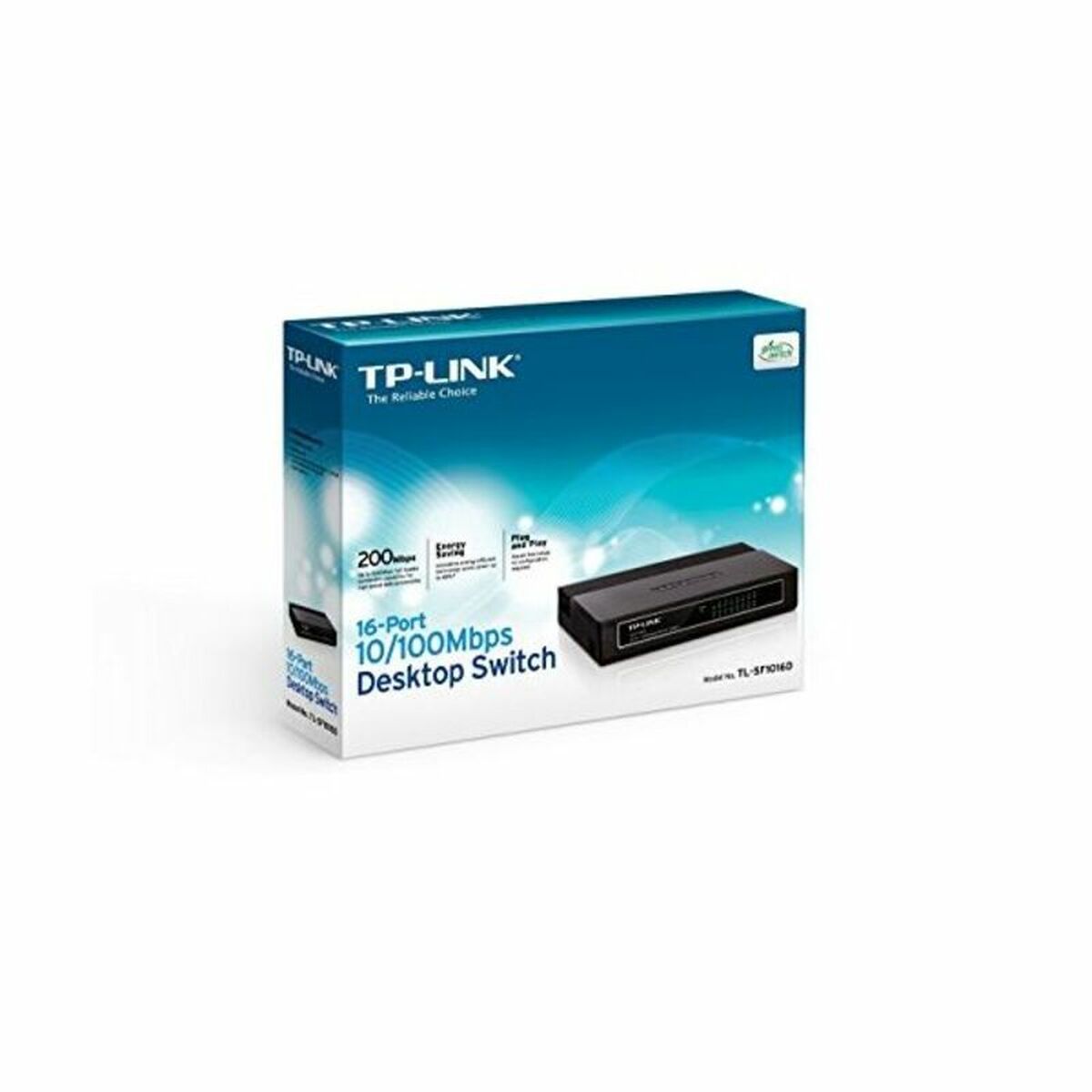 Desktop Switch TP-Link TL-SF1016D Zwart