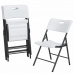 Folding Chair Lifetime Valkoinen 4 osaa 50 x 58 x 83 cm