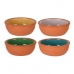 Set of bowls Excellent Houseware Baked clay Aperitif Terracotta 4 Pieces 150 ml Ø 10,4 x 4,2 cm