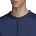Langarmet T-skjorte til Menn Adidas Training 1/4-Zip Mørkeblå