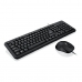 Keyboard and Mouse Ibox OFFICE KIT II Black Monochrome English QWERTY