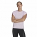 Moteriški marškinėliai su trumpomis rankovėmis Adidas  trainning Floral  Alyvinė