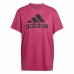 Koszulka z krótkim rękawem Damska Adidas Boyfriend Sport Ciemny róż