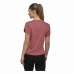 Дамска тениска с къс ръкав Adidas trainning Floral  Тъмно розово