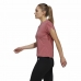 Women’s Short Sleeve T-Shirt Adidas trainning Floral  Dark pink