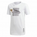 Παιδικό Μπλούζα με Κοντό Μανίκι Adidas Iron Man Graphic Λευκό