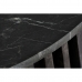 Stranska miza DKD Home Decor Črna Marmor 90 x 90 x 45 cm Mangov les