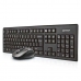Keyboard and Mouse A4 Tech 7100N Qwerty UK Black Monochrome No English QWERTY Qwerty US
