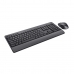 Keyboard and Mouse Trust Trezo Black Monochrome QWERTY Qwerty US