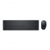 Клавиатура и мышь Dell KM5221W Qwerty US Чёрный QWERTY