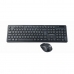 Keyboard and Mouse GEMBIRD KBS-WCH-03 Qwerty UK Black Monochrome QWERTY Qwerty US