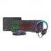 clavier et souris Natec NFU-1674 Qwerty US Noir RGB