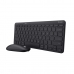 clavier et souris Trust Lyra Noir Monochrome Anglais QWERTY